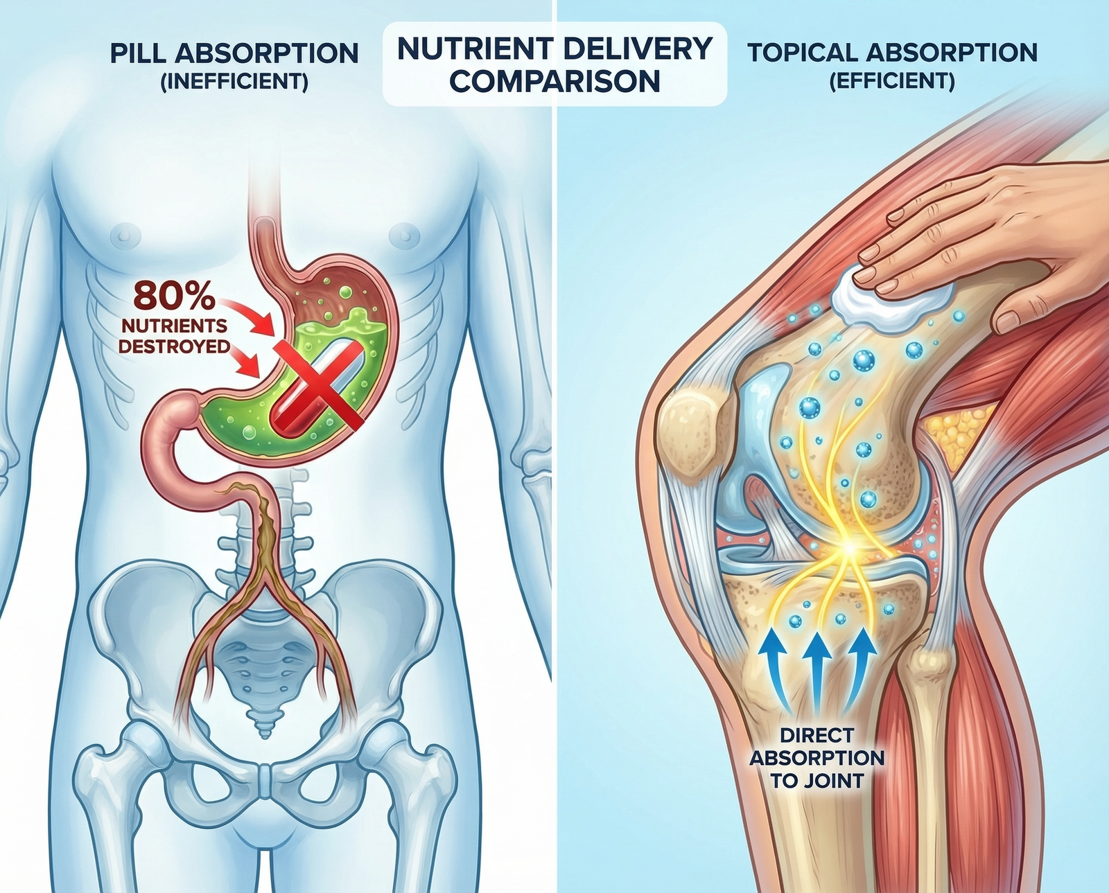 Person walking comfortably